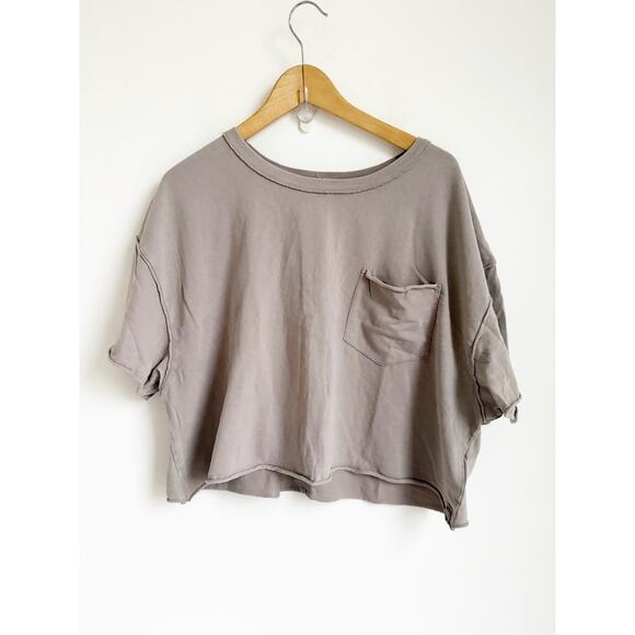 2/$50 Free People NWOT We the Free Fade Into You Tee Shirt Tan Medium - Picture 2 of 5